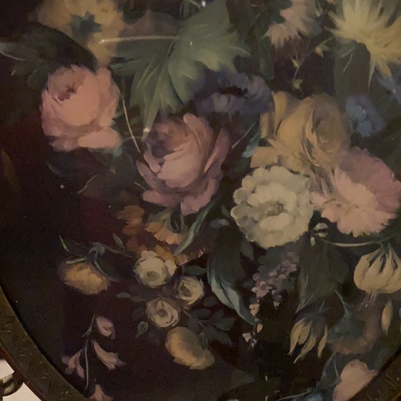 Antique flower picture wall hanging - Picture 2 of 5